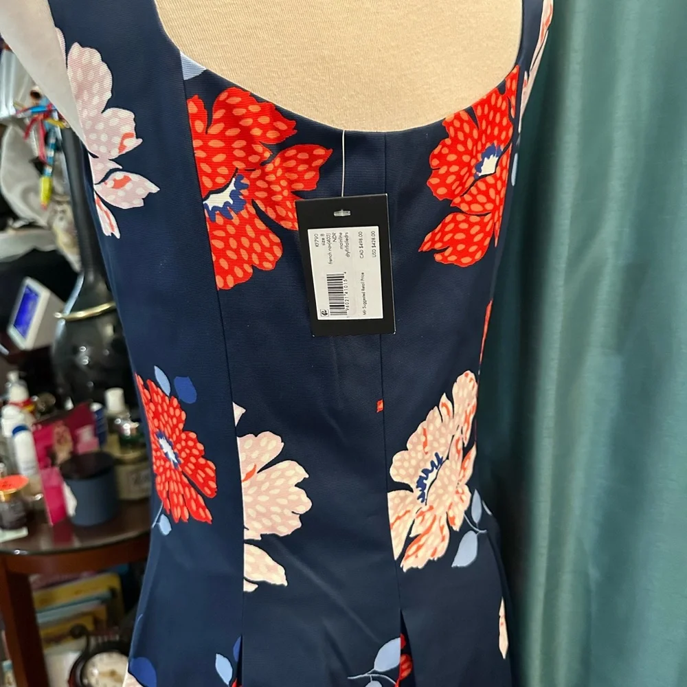 Kate Spade NWT Floral Sleeveless Dress - Picture 9 of 10